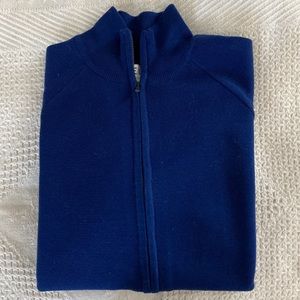 Deep blue Reiss Zippered Sweater